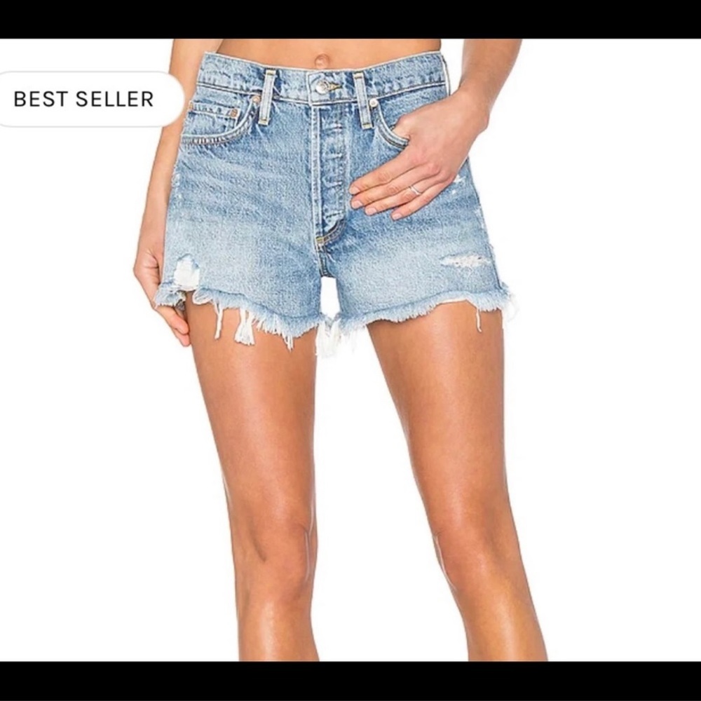 EUC Size 25 AGolde Parker Vintage Cut Off Shorts in Swapmeet